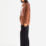 HOJICHA PRINTED OVERSIZE TEE
