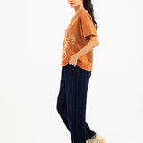 TEXTURED GRAPHIC TOP