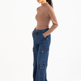 RIBBED HIGHNECK TOP