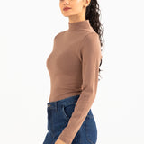 RIBBED HIGHNECK TOP