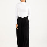 RIBBED HIGHNECK TOP