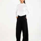 RIBBED HIGHNECK TOP