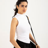 RIBBED HIGHNECK TANK TOP