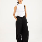 RIBBED HIGHNECK TANK TOP