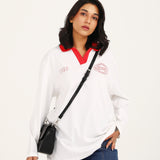 OVERSIZED GRAPHIC POLO
