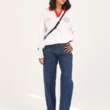 OVERSIZED GRAPHIC POLO