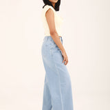 CROPPED TEE WITH TIE DETAIL