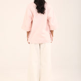 OVERSIZED TEE WITH TIE DETAIL