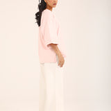 OVERSIZED TEE WITH TIE DETAIL