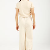 MOCK NECK TEE WITH ZIPPER DETAIL