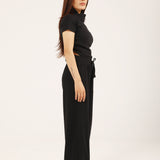 MOCK NECK TEE WITH ZIPPER DETAIL