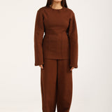 KNIT TOP WITH DART DETAIL