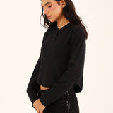 HOODIE WITH HEM DETAIL