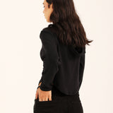 HOODIE WITH HEM DETAIL