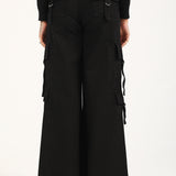 CARPENTER DENIM WITH STRAPS DETAIL