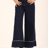 CONTRAST MEGA WIDE DENIM