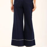 CONTRAST MEGA WIDE DENIM