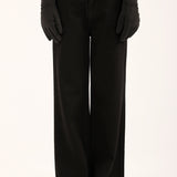 STUDDED WIDE LEG DENIM