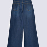 FLARED FIT DENIM WITH PANEL DETAIL