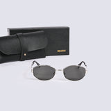 OVAL METAL FRAME SUNGLASSES