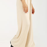 WIDE LEG TROUSERS WITH DRAW-CORDS