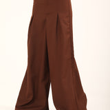 WIDE LEG TROUSERS WITH FRONT PLEAT
