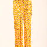 PRINTED WIDE LEG TROUSERS
