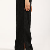 WIDE LEG TROUSER WITH SIDE SLIT