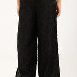 WIDE LEG TROUSER WITH SIDE SLIT