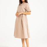 LONG DRESS WITH ARMHOLE DETAIL