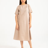 LONG DRESS WITH ARMHOLE DETAIL