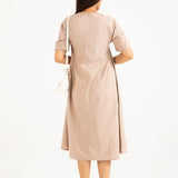 LONG DRESS WITH ARMHOLE DETAIL