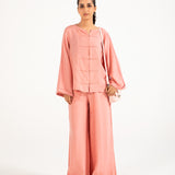 CREASE EFFECT BUTTON DOWN TOP