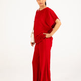 TOP WITH SMOCKED HEM