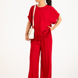 TOP WITH SMOCKED HEM