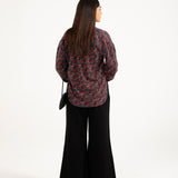 PRINTED TOP WITH HEM DETAIL