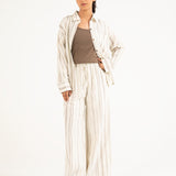 STRIPED BUTTON DOWN SHIRT