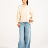 PLEATED BUTTONDOWN TOP