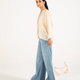 PLEATED BUTTONDOWN TOP