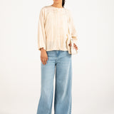 PLEATED BUTTONDOWN TOP
