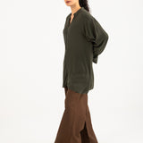 OVERSIZED BUTTON DOWN TOP