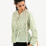 V-NECK TOP WITH FRONT TIE DETAIL