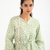 V-NECK TOP WITH FRONT TIE DETAIL