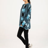 PRINTED KIMONO TOP
