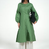 LONG DRESS WITH SLEEVE DETAIL