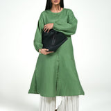 LONG DRESS WITH SLEEVE DETAIL