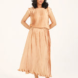 SLEEVELESS PLEATED TOP