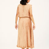 SLEEVELESS PLEATED TOP