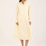 BUTTON DOWN PANELLED DRESS