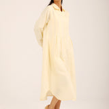 BUTTON DOWN PANELLED DRESS